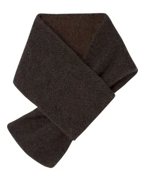 007 Herringbone Cashmere Scarf Brown