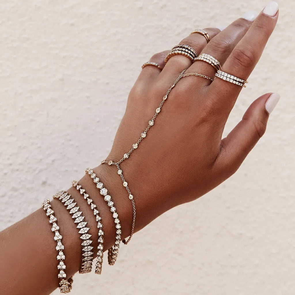 13 DIAMOND FINGER BRACELET