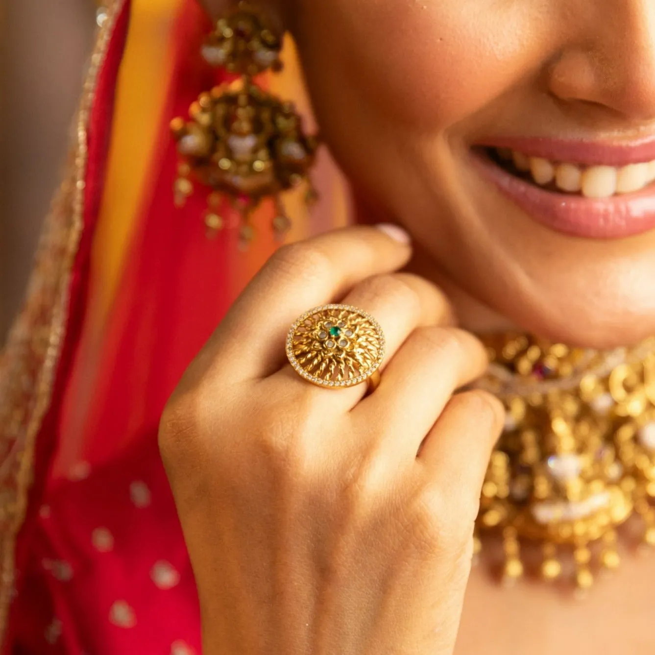 Aashni Antique Finger Ring