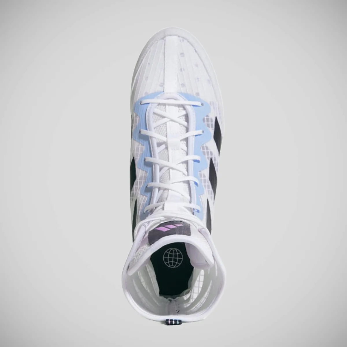 Adidas Box Hog 4 Boxing Boots White/Lilac