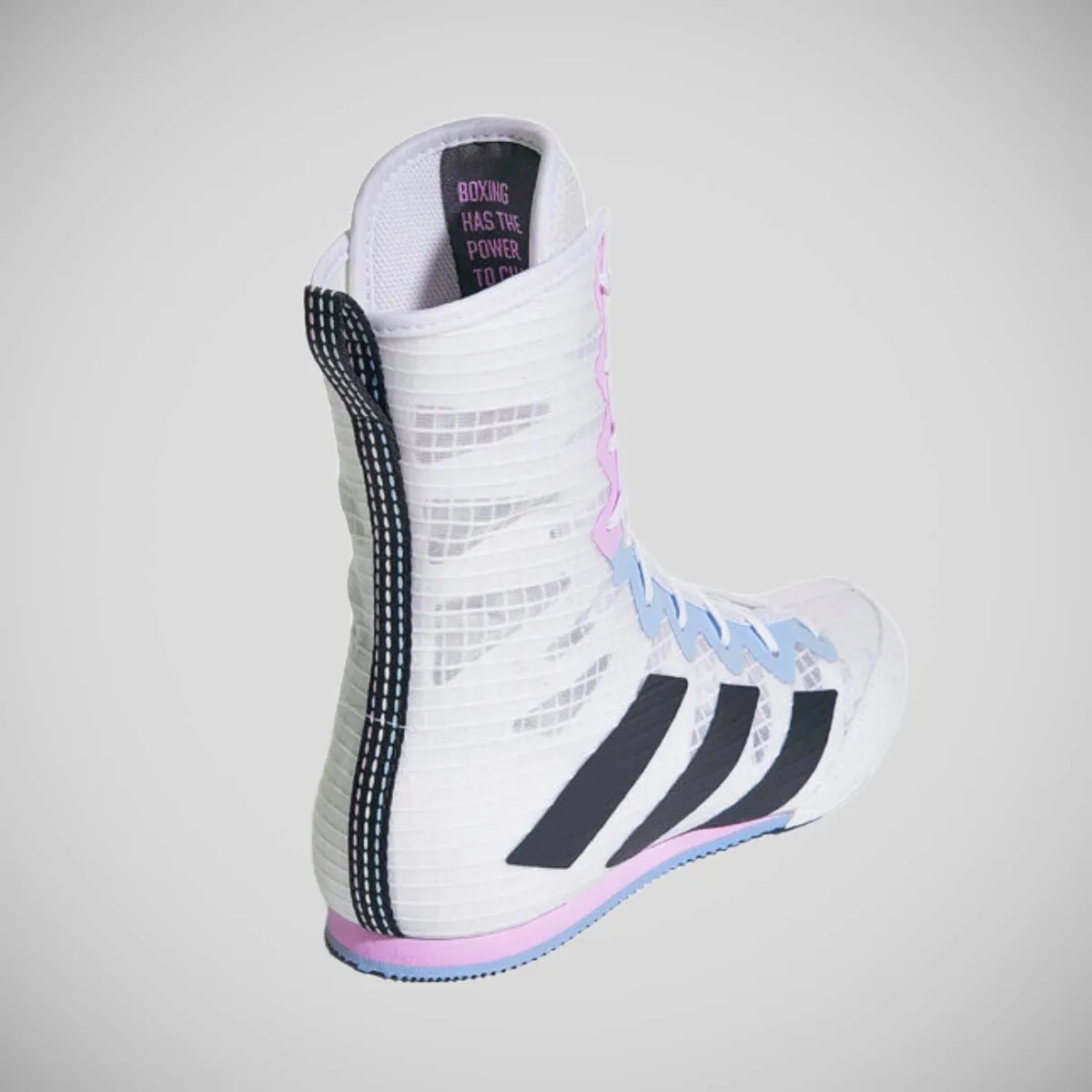 Adidas Box Hog 4 Boxing Boots White/Lilac