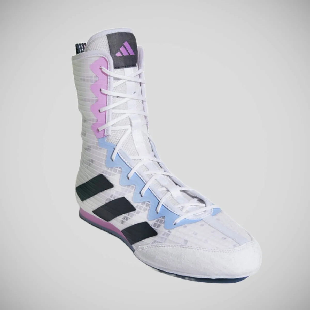 Adidas Box Hog 4 Boxing Boots White/Lilac