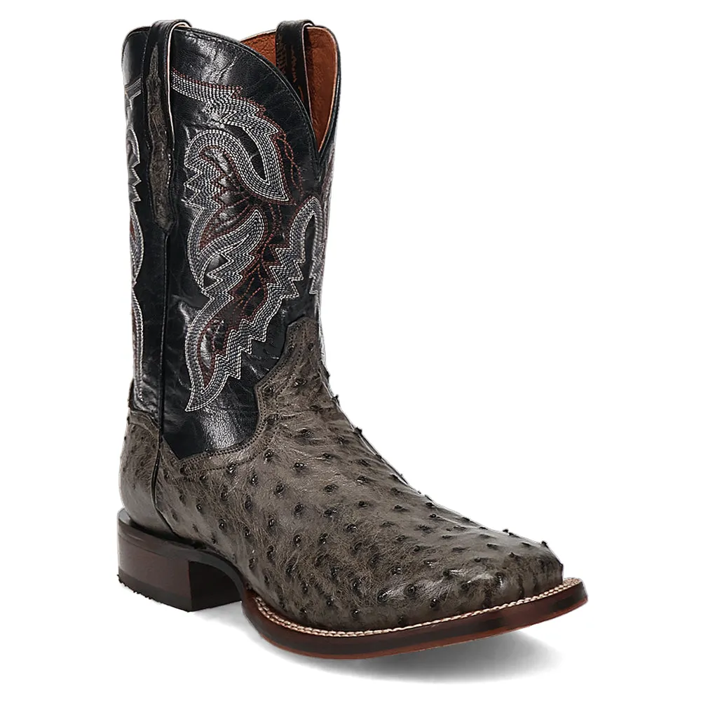 Alamosa Ostrich Square Toe Cowboy Boots