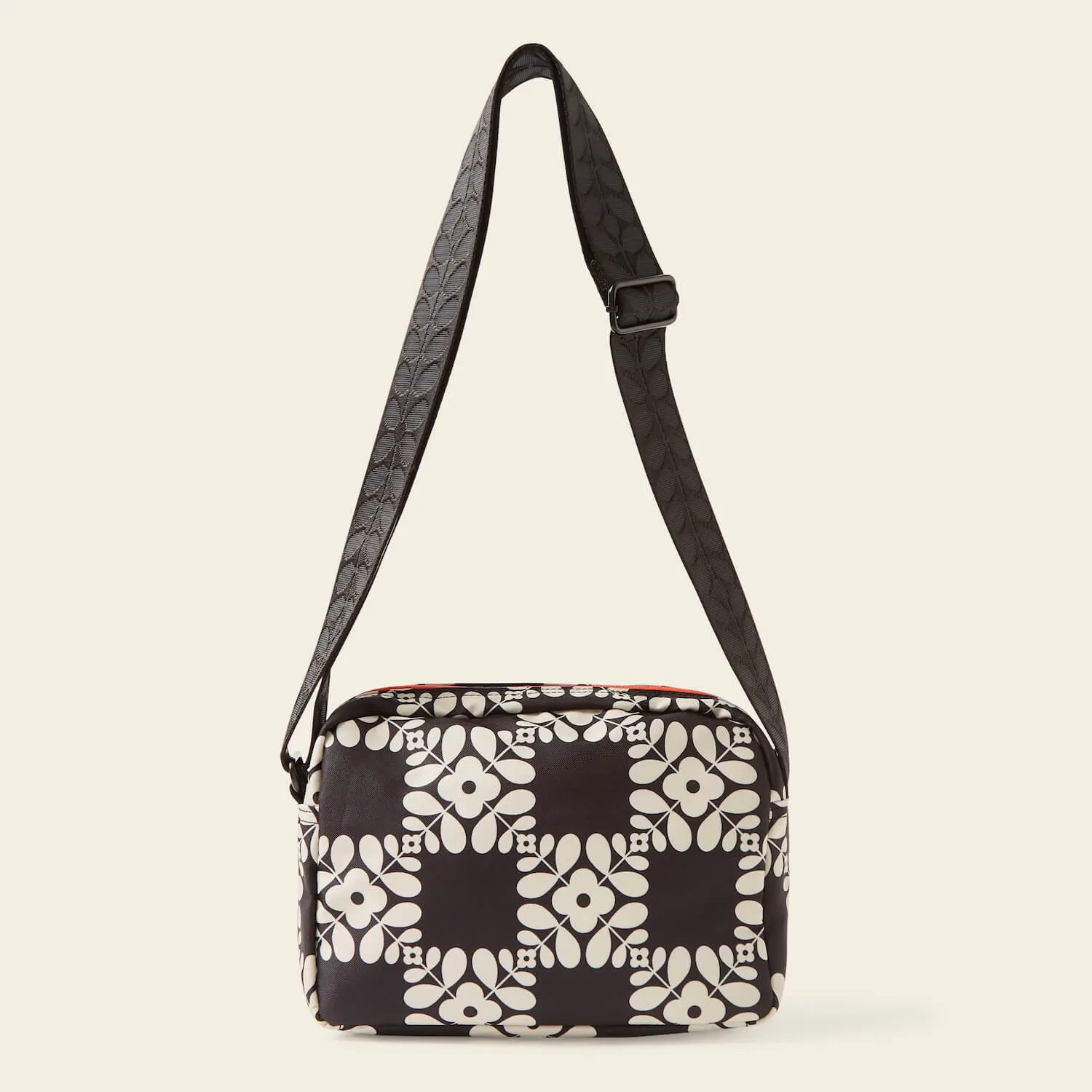 Angle Camera Bag - Lattice Flower Tile Onyx