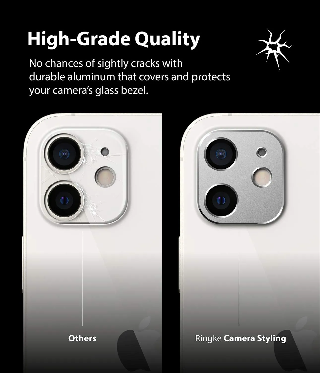 Apple iPhone 12 mini Camera Protector | Ringke's Camera Styling - Silver