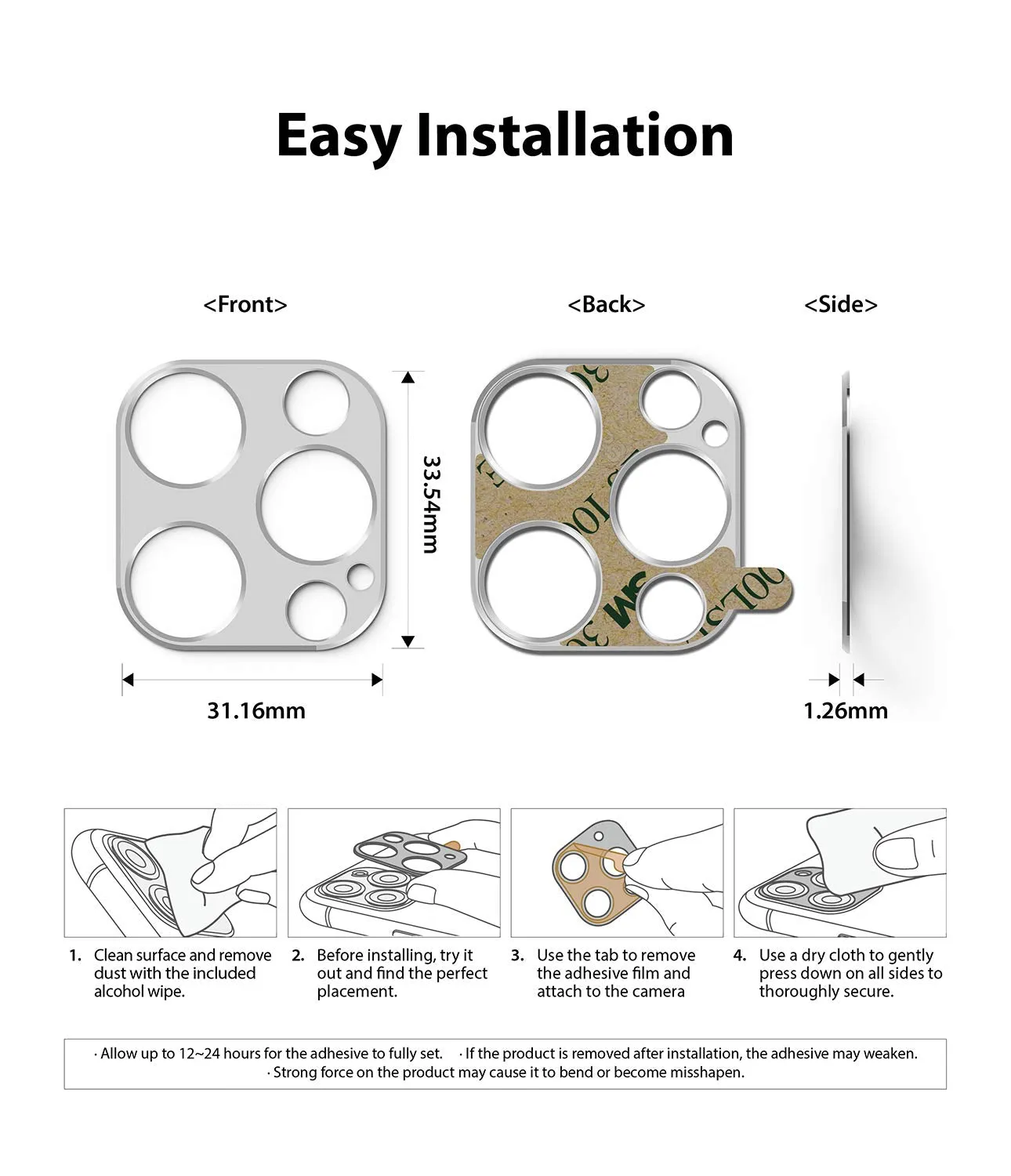 Apple iPhone 12 Pro Max Camera Protector | Camera Styling - SLV