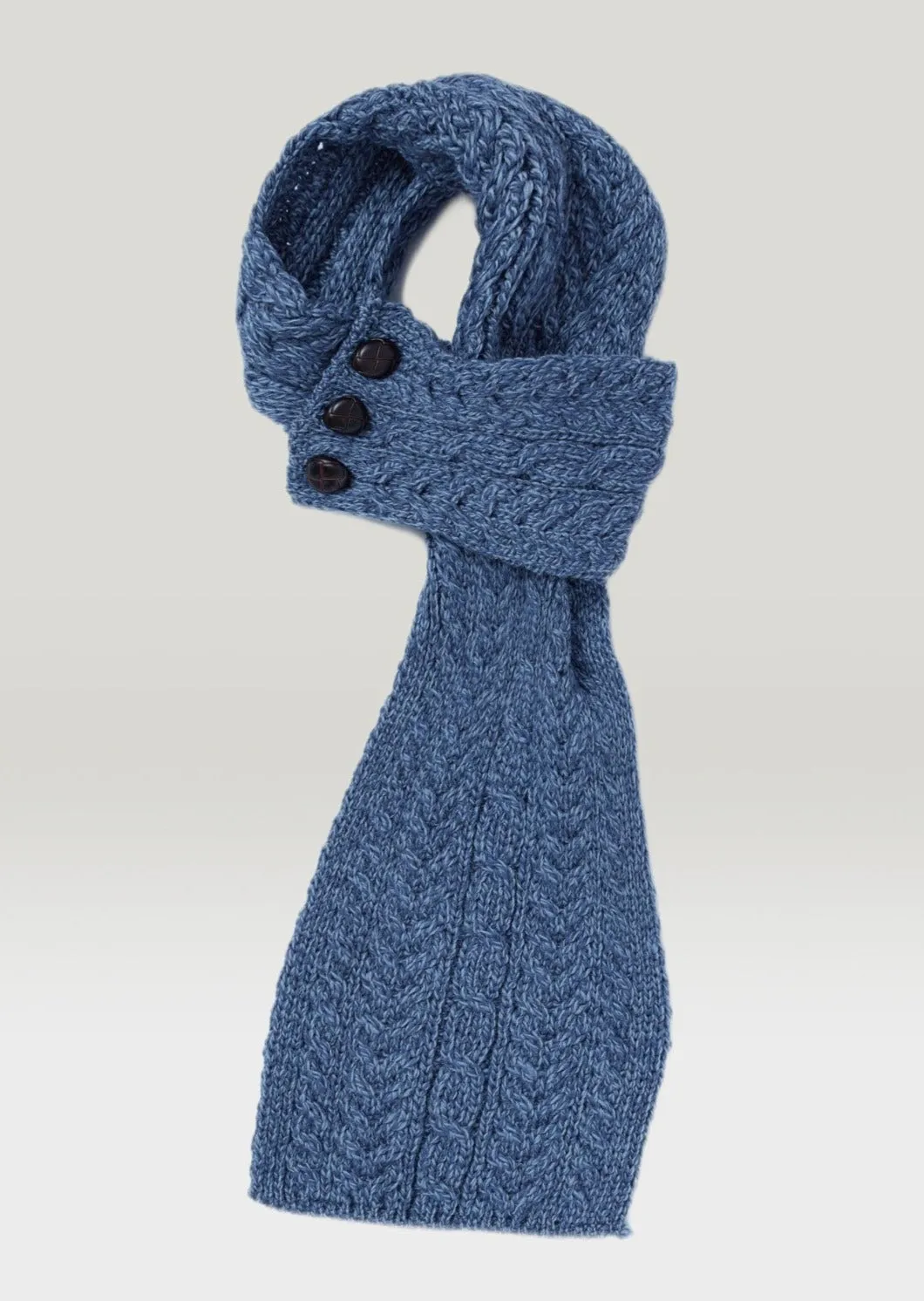 Aran Loop Scarf | Denim