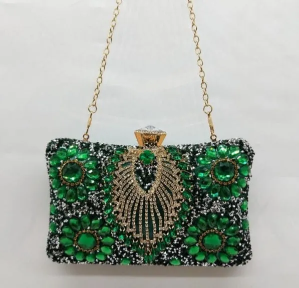 Art deco gem Clutch bags