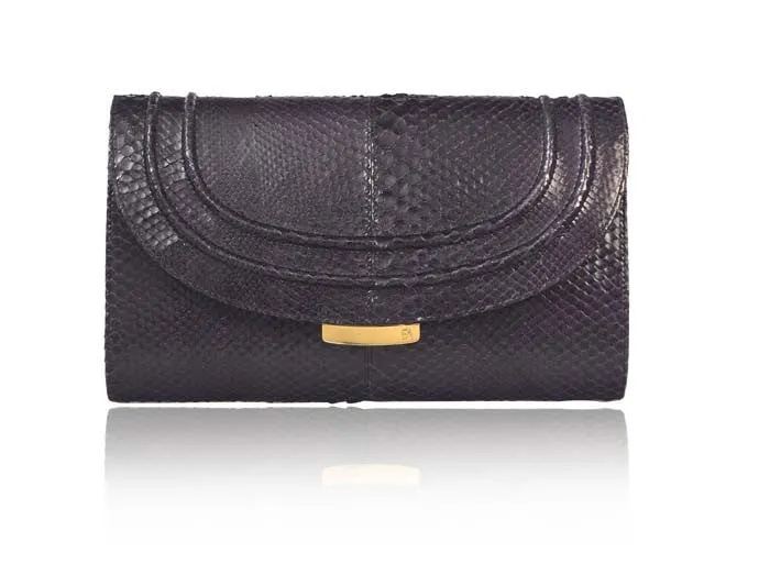 Aubergine Jeeda Clutch