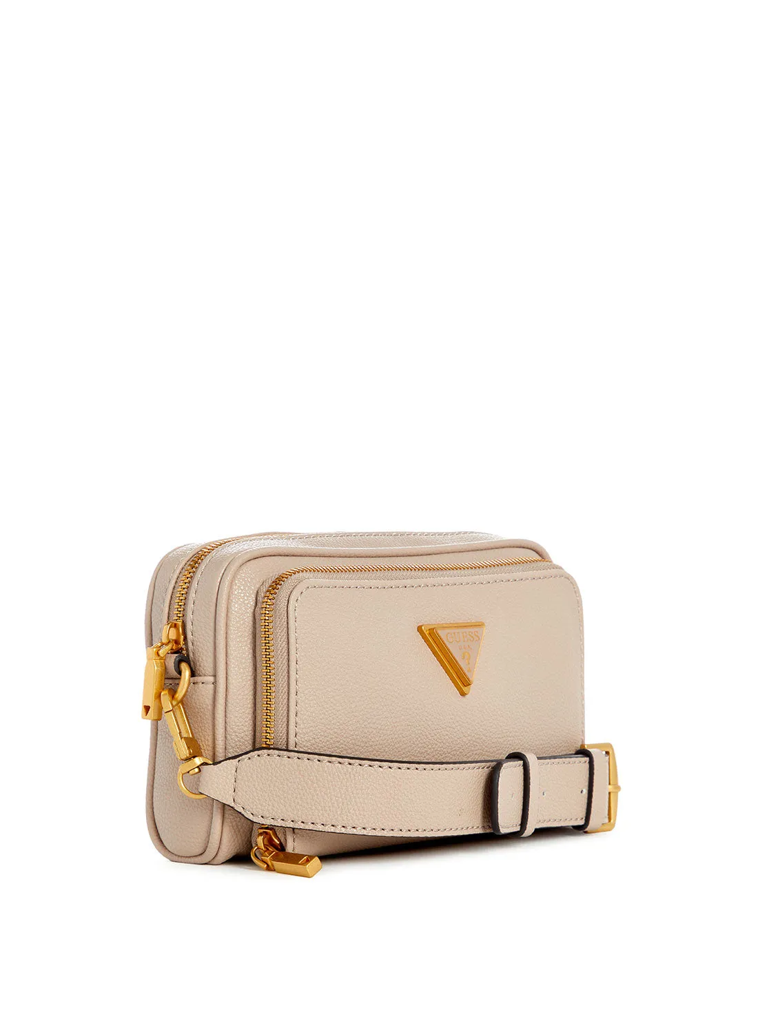 Beige Cosette Camera Crossbody Bag