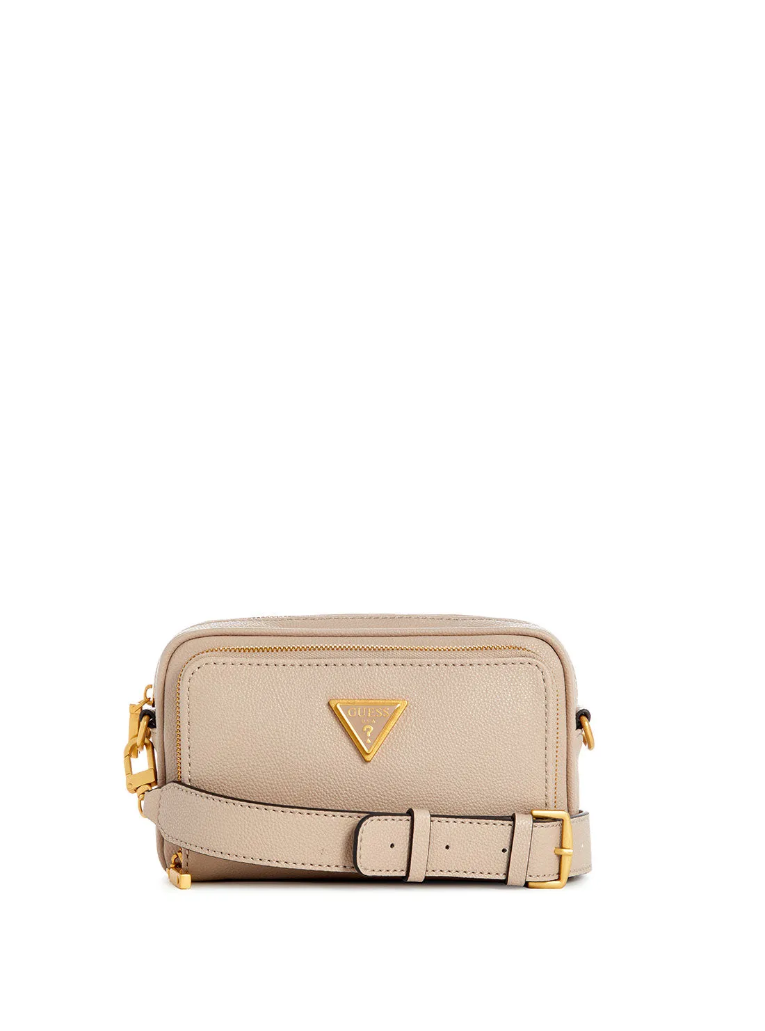 Beige Cosette Camera Crossbody Bag