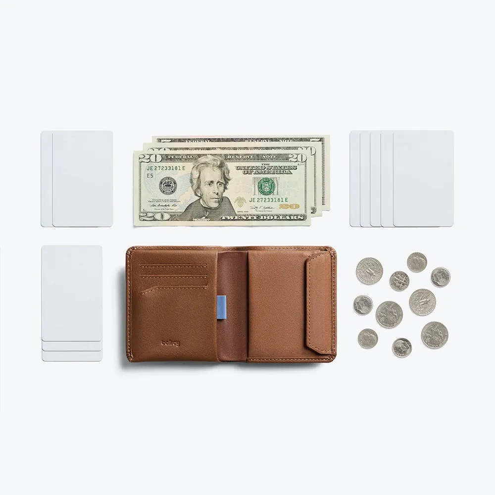 Bellroy Coin Wallet - Leather Bi-fold wallet with coin pouch