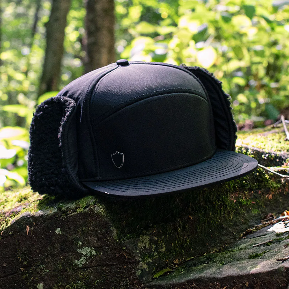 Billed Trapper Hat | Blackout