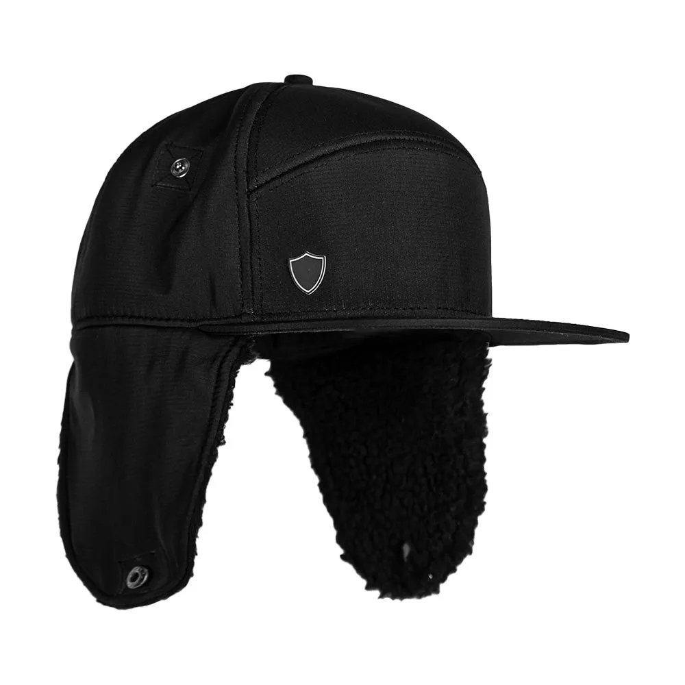 Billed Trapper Hat | Blackout