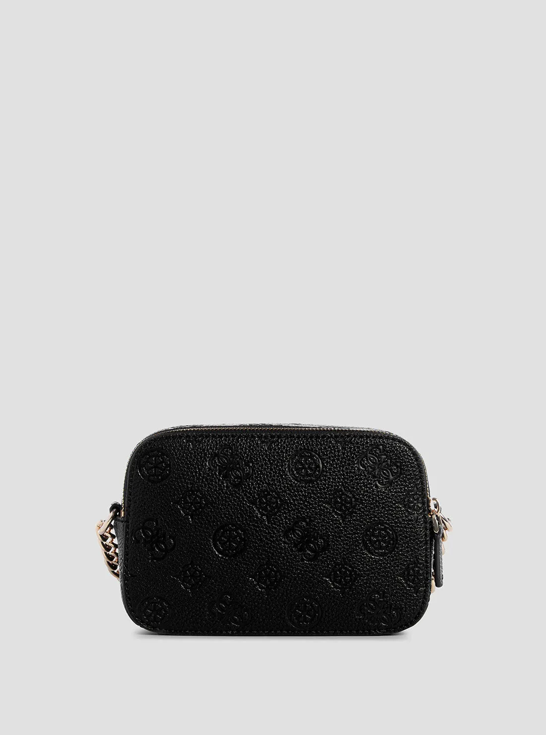 Black Logo Vikky Camera Crossbody Bag