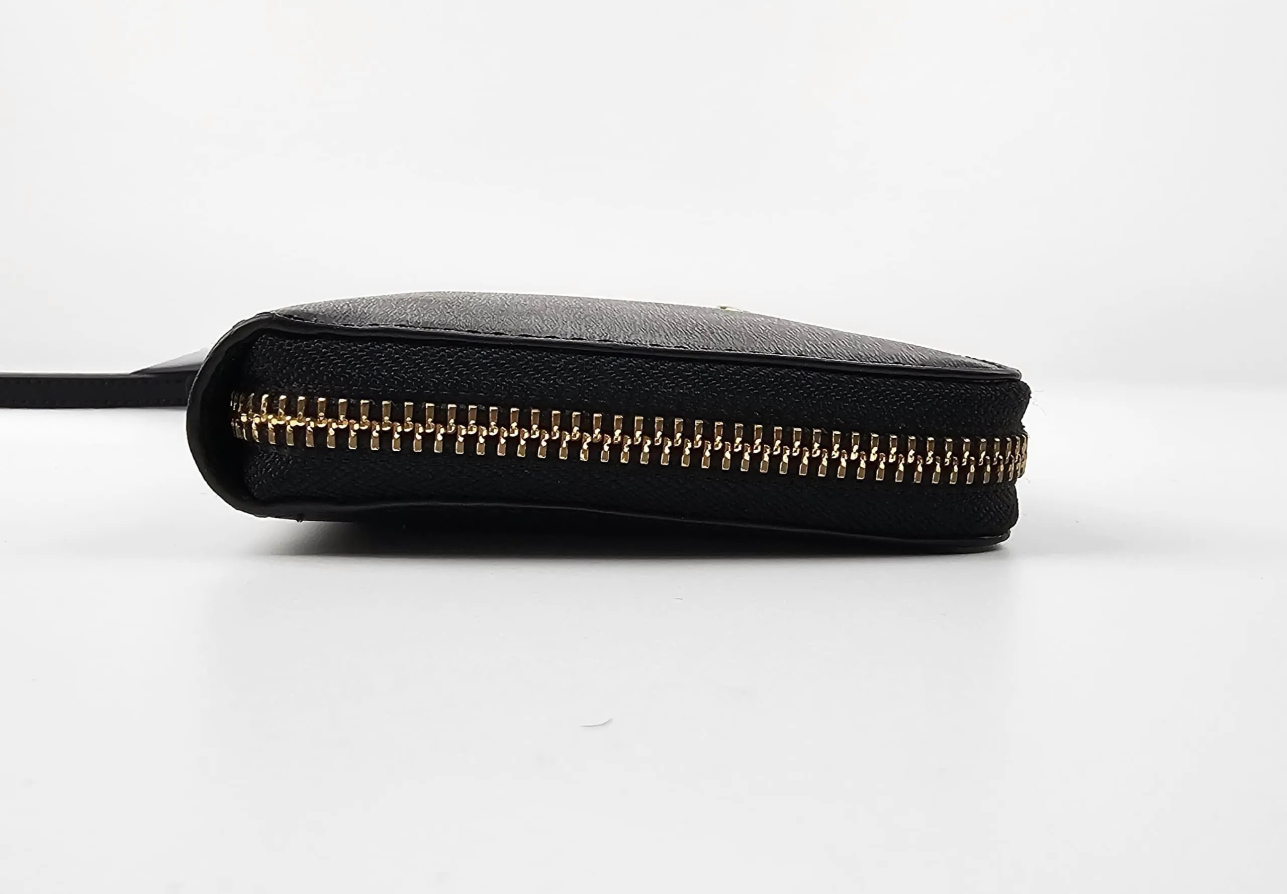 Black Parker Zip Continental Wallet