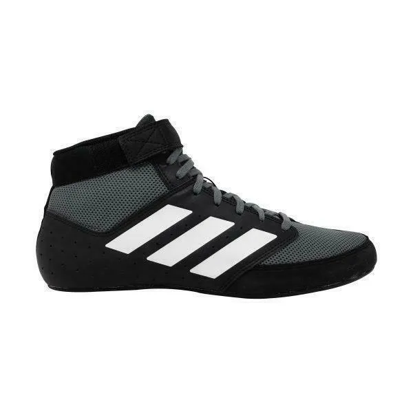 Black-White Adidas Mat Hog 2.0 Wrestling Boots