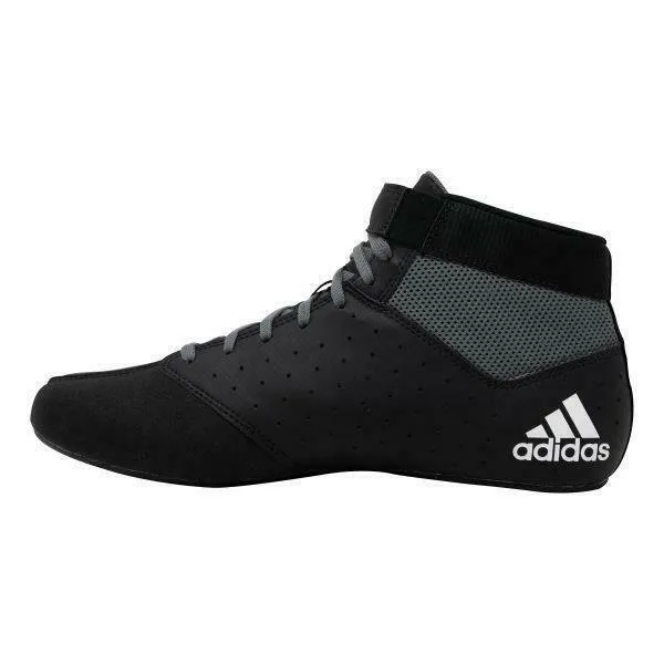 Black-White Adidas Mat Hog 2.0 Wrestling Boots