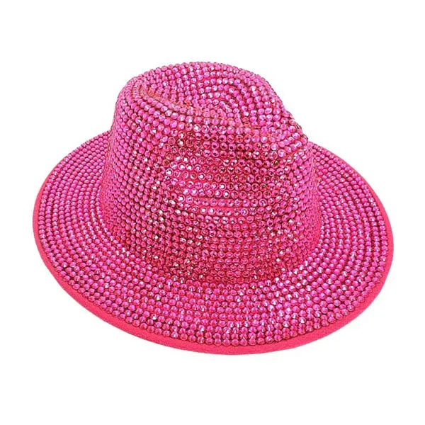 Bling Studded Panama Hat