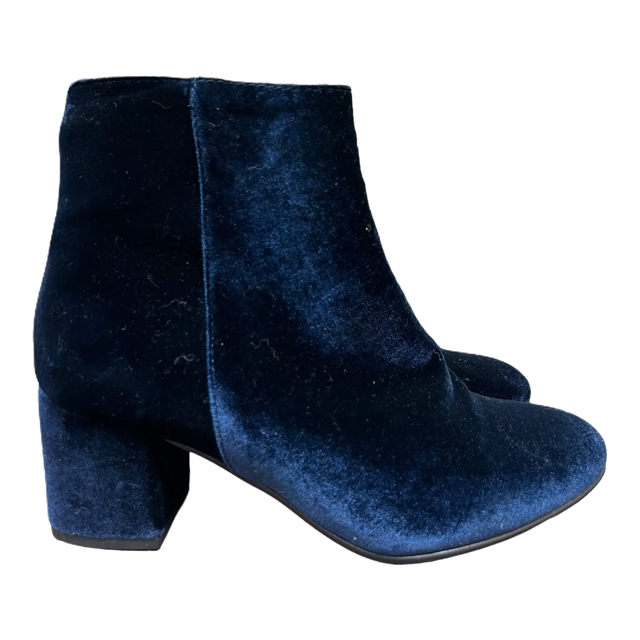 Blue Boots Ankle Heels By Steve Madden, Size: 10