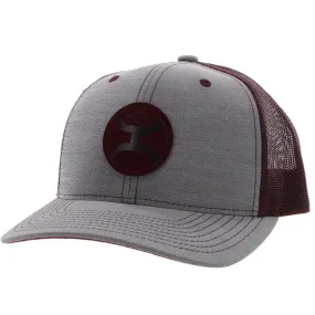 Blush Hat - Grey/Burgundy