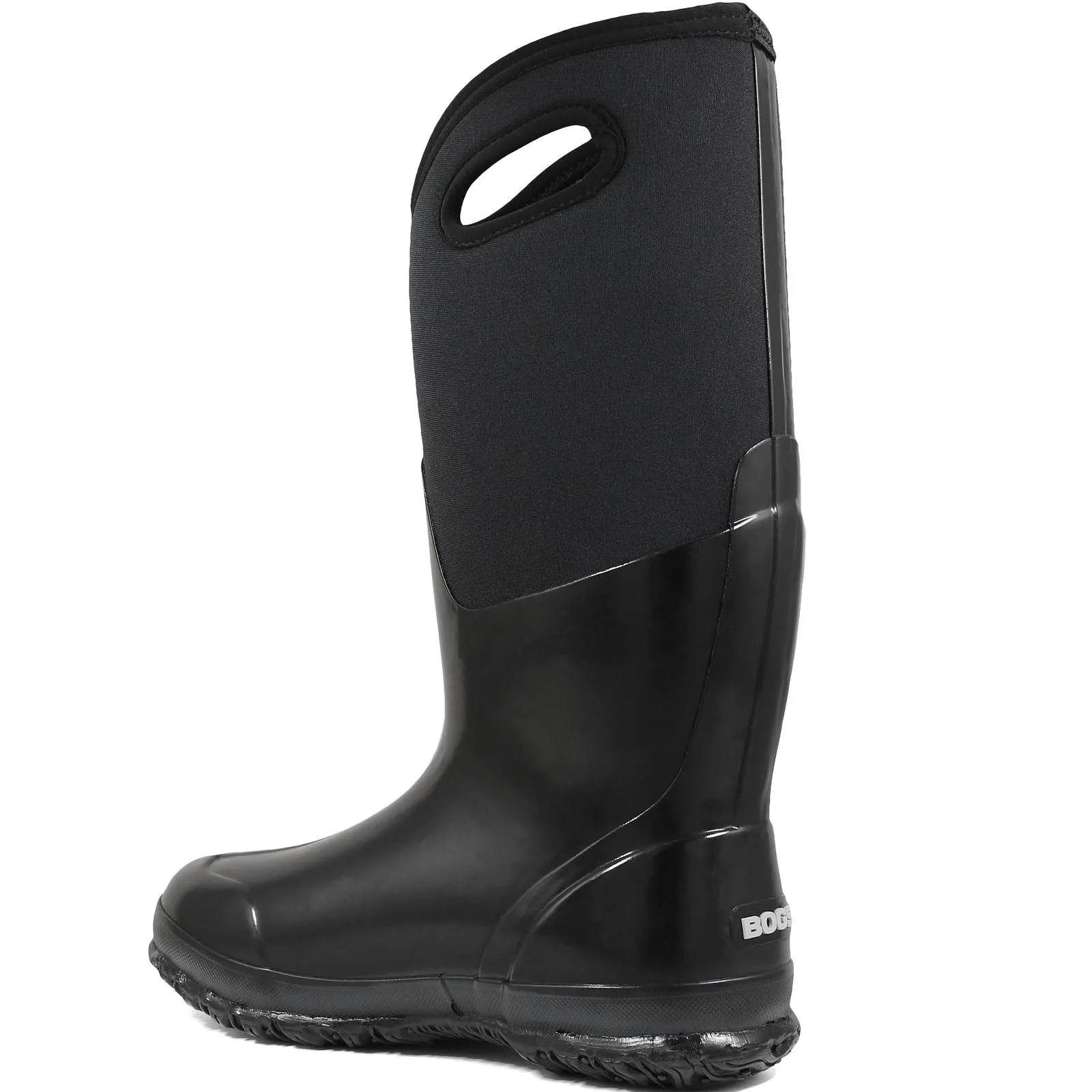 BOGS Womens Classic Shiny Tall Waterproof Wellington Boots - Black