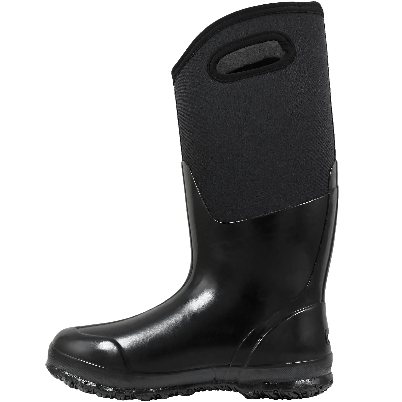 BOGS Womens Classic Shiny Tall Waterproof Wellington Boots - Black