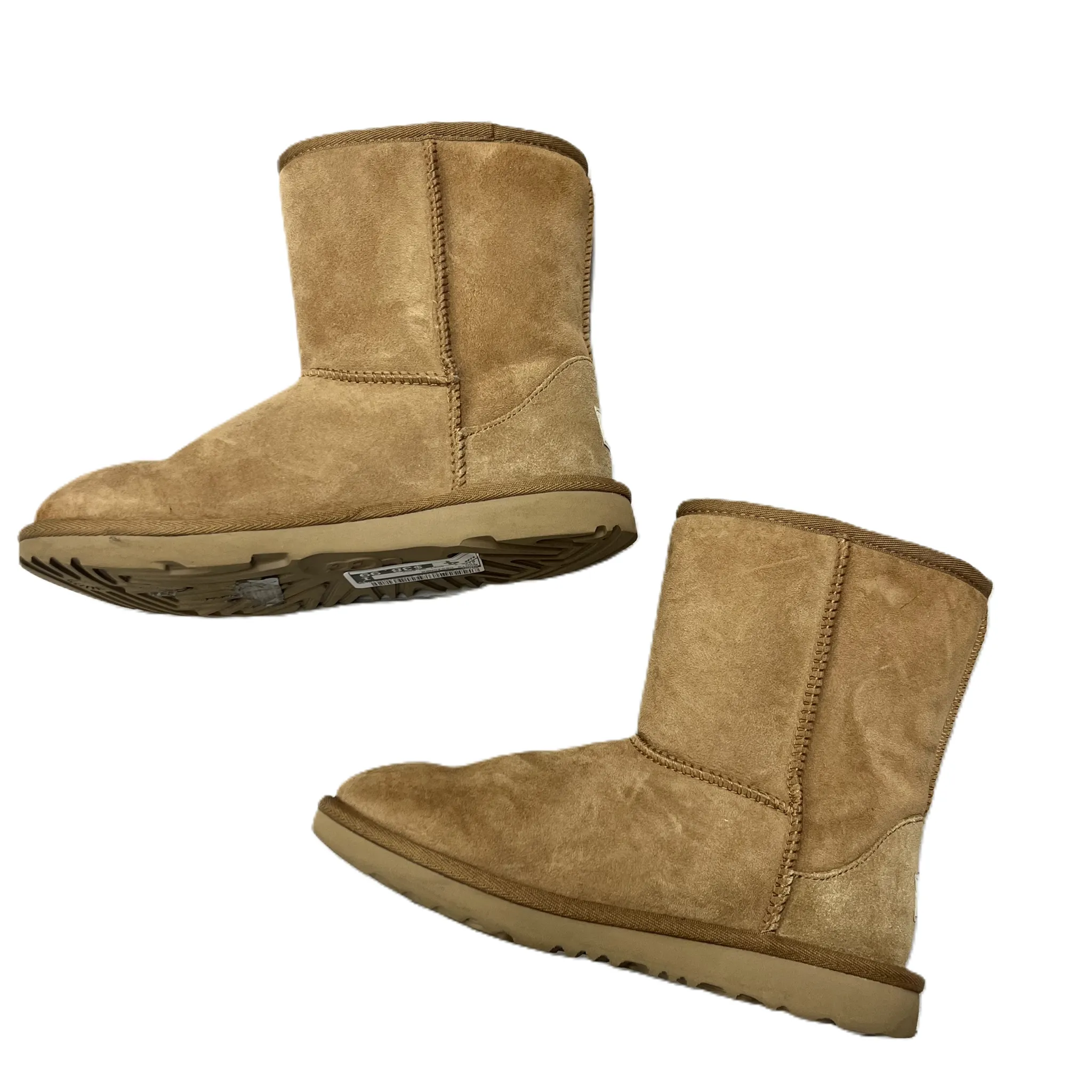 Boots Designer By Ugg In Tan, Size: 4