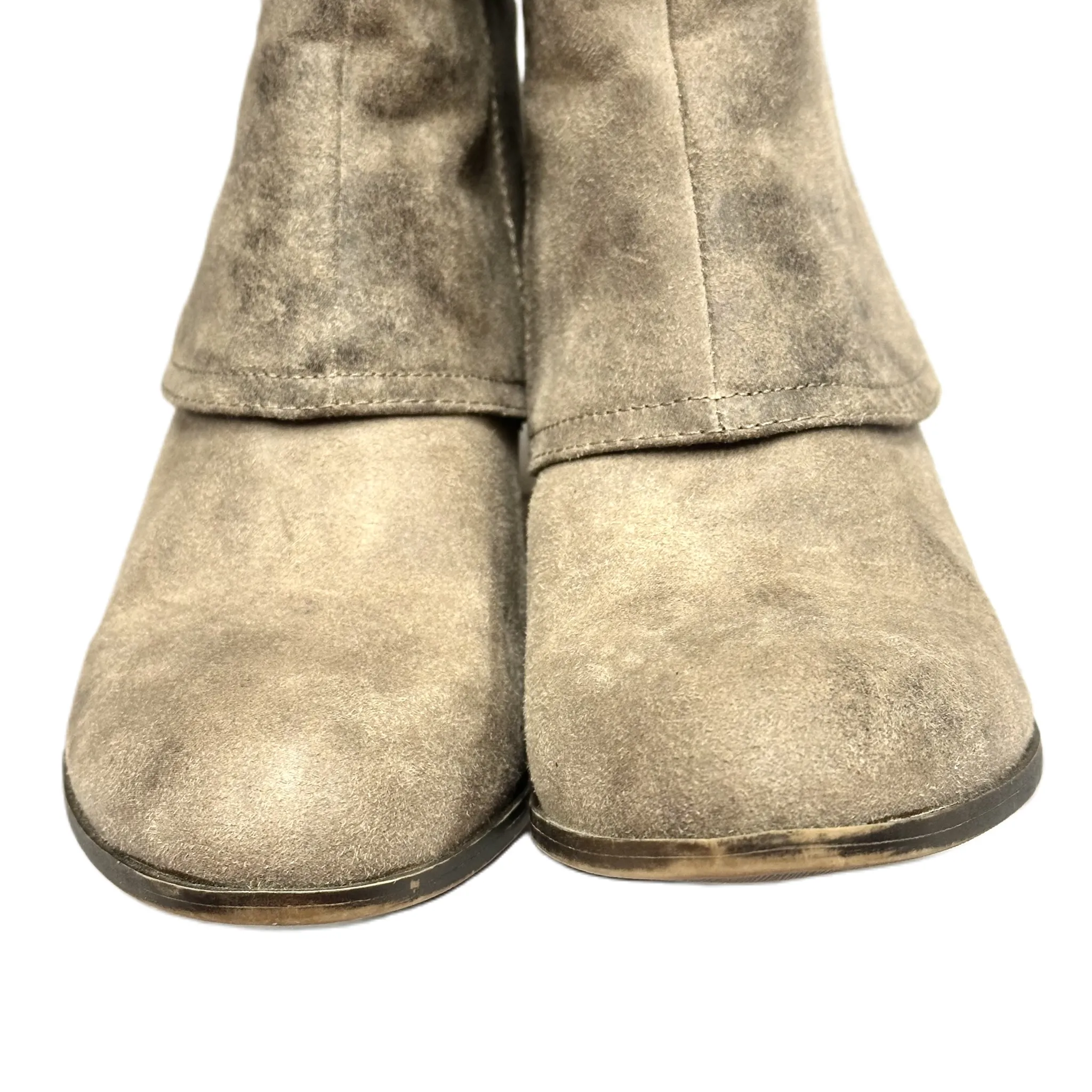 Boots Knee Heels By French Connection In Taupe, Size: 8