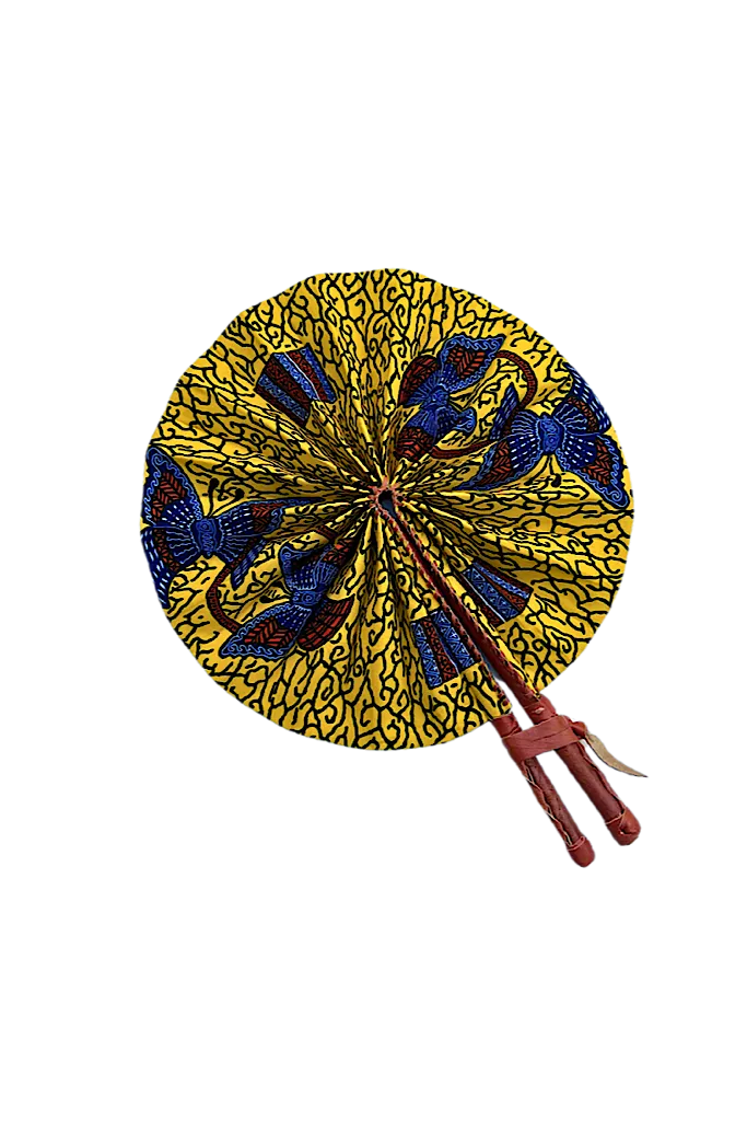 Butterfly Ankara Foldable Fan