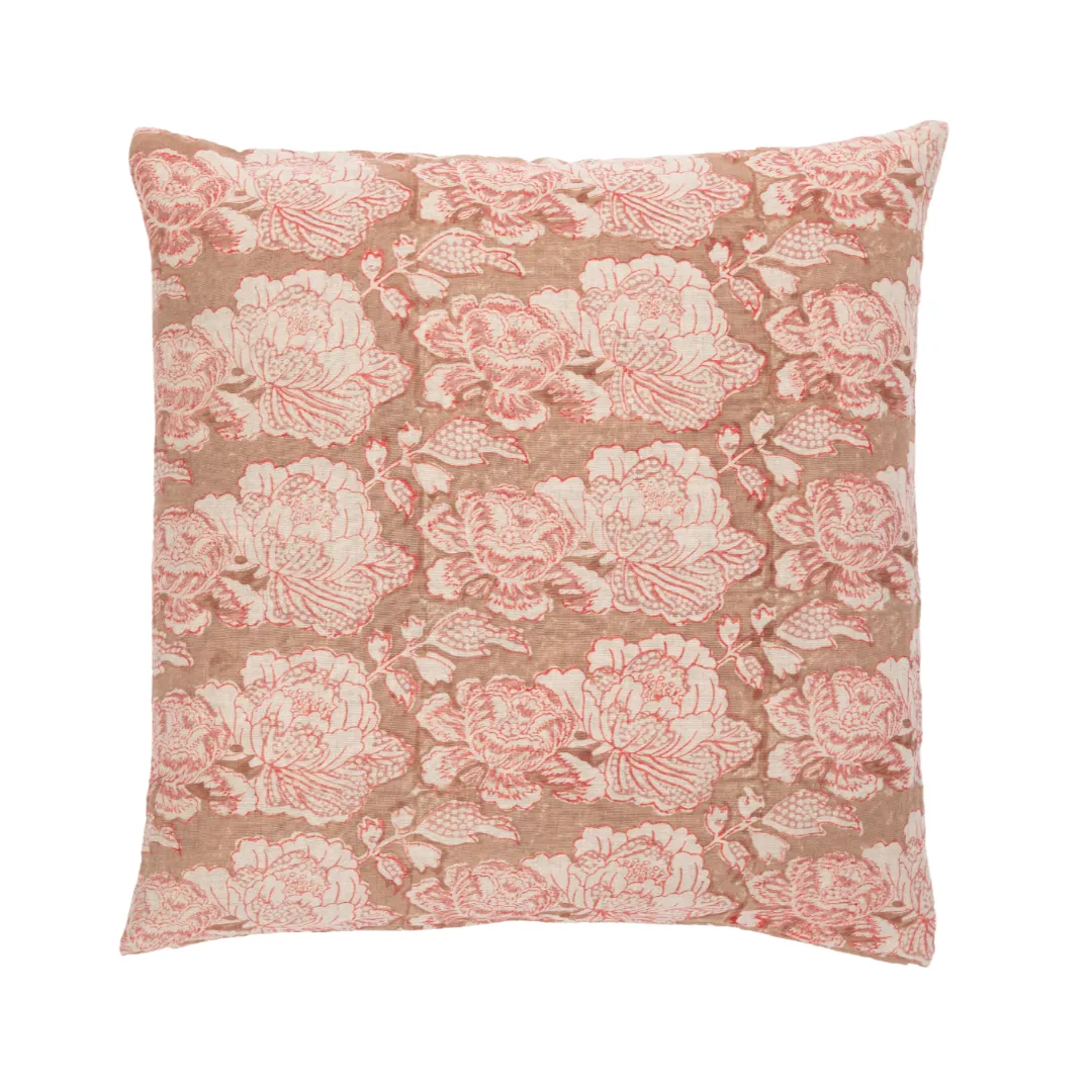 Cabbage Rose Decorative Pillow