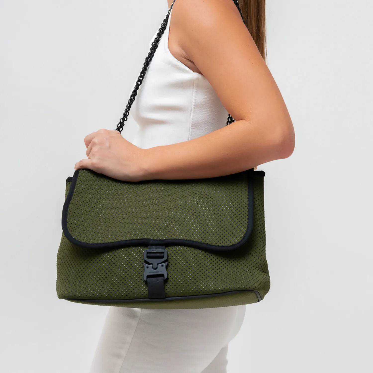 CAMERA BAG   FLAP CROSSBODY - SAFARI GREEN