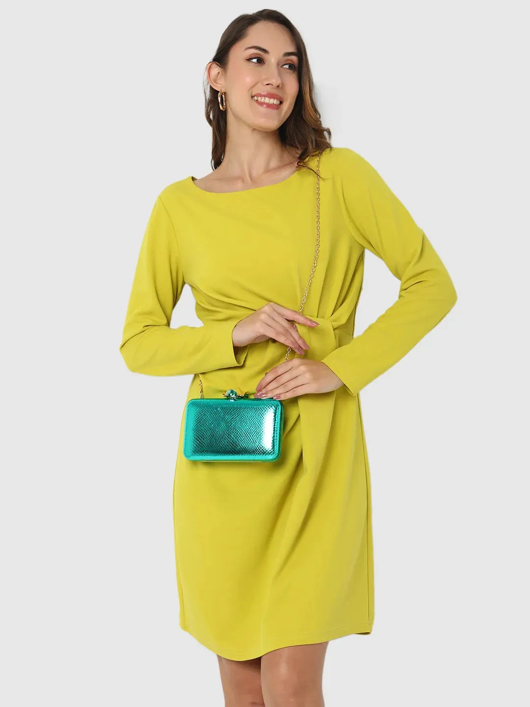 Caprese Guby Clutch Small Green