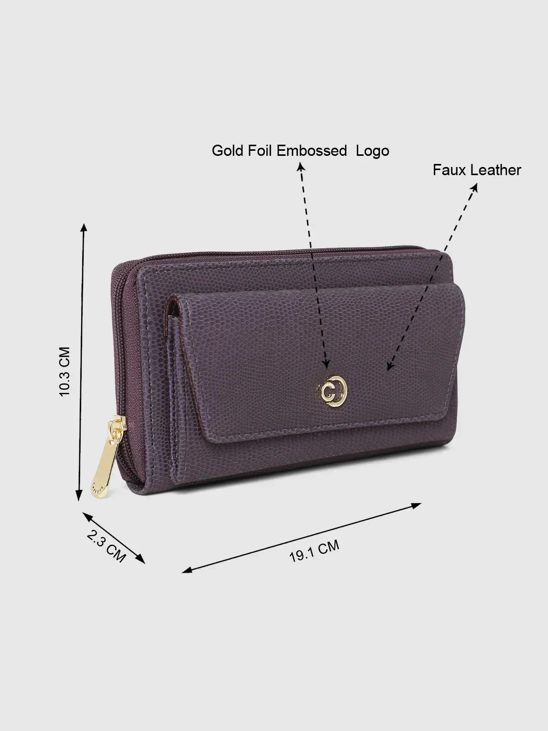 Caprese Ingrid Wallet Medium Plum