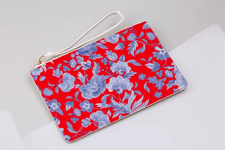 Chartwell Gardens Red Clutch Bag