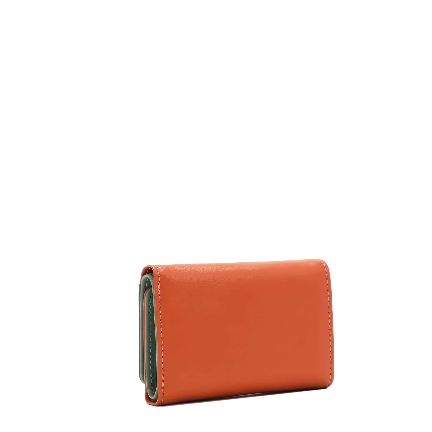 COMPACT TRIFOLD SNAP BUTTON WALLET