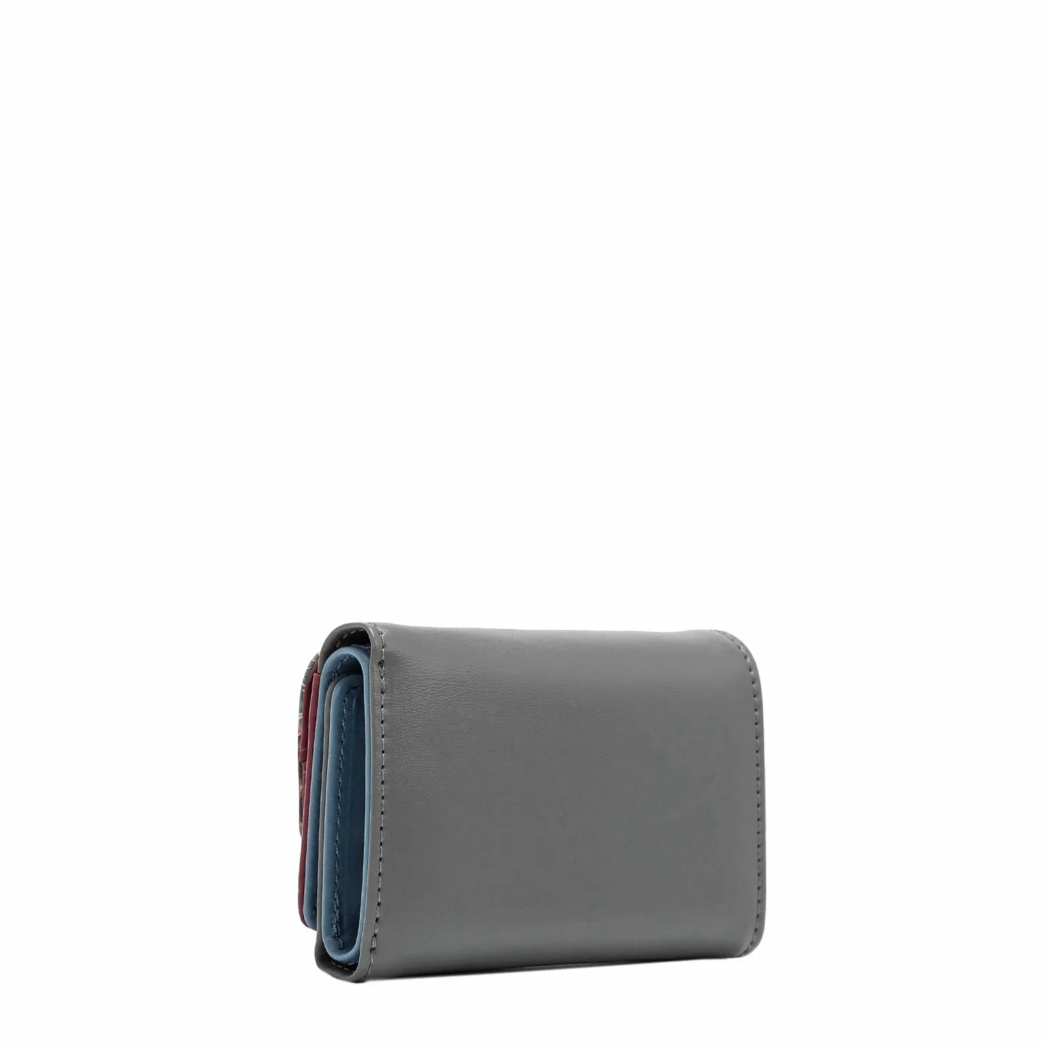 COMPACT TRIFOLD SNAP BUTTON WALLET