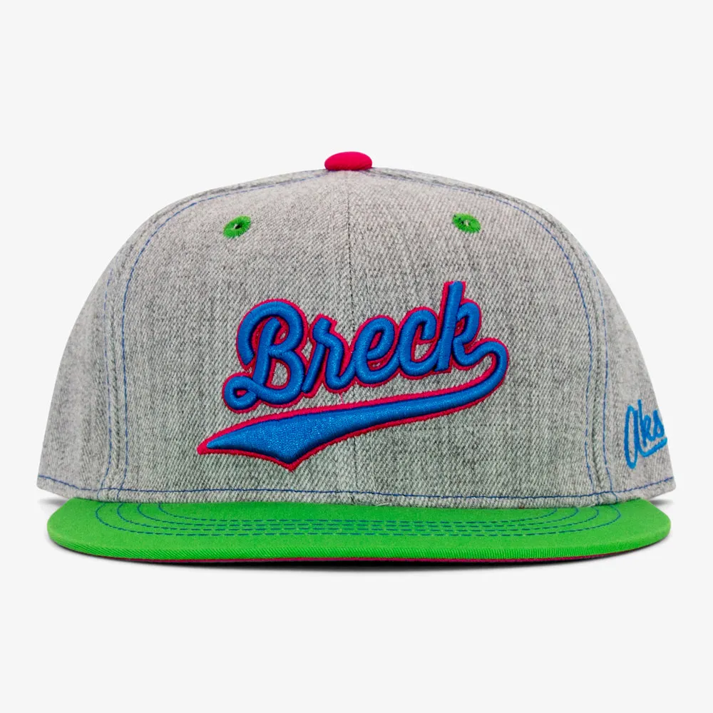 Cursive Breckenridge Snapback Hat