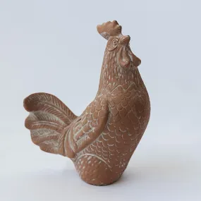 Decorative Rust Rooster Figurine