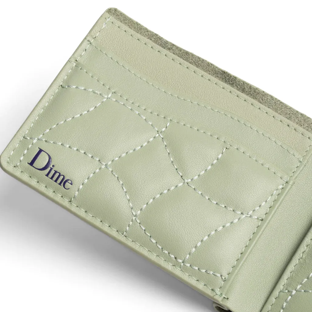 Dime Quilted Bifold Wallet / Sage