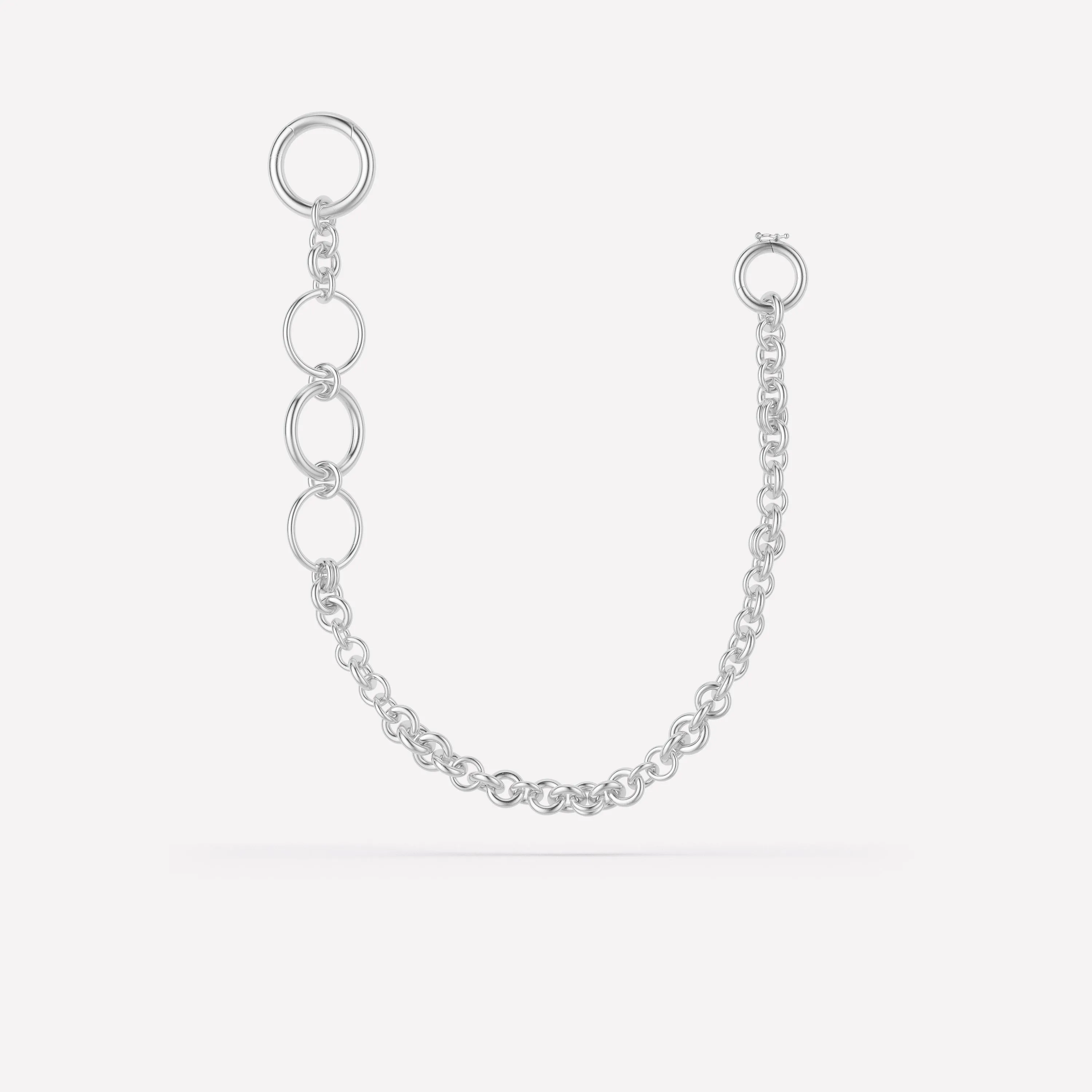 Draco Silver Wallet Chain