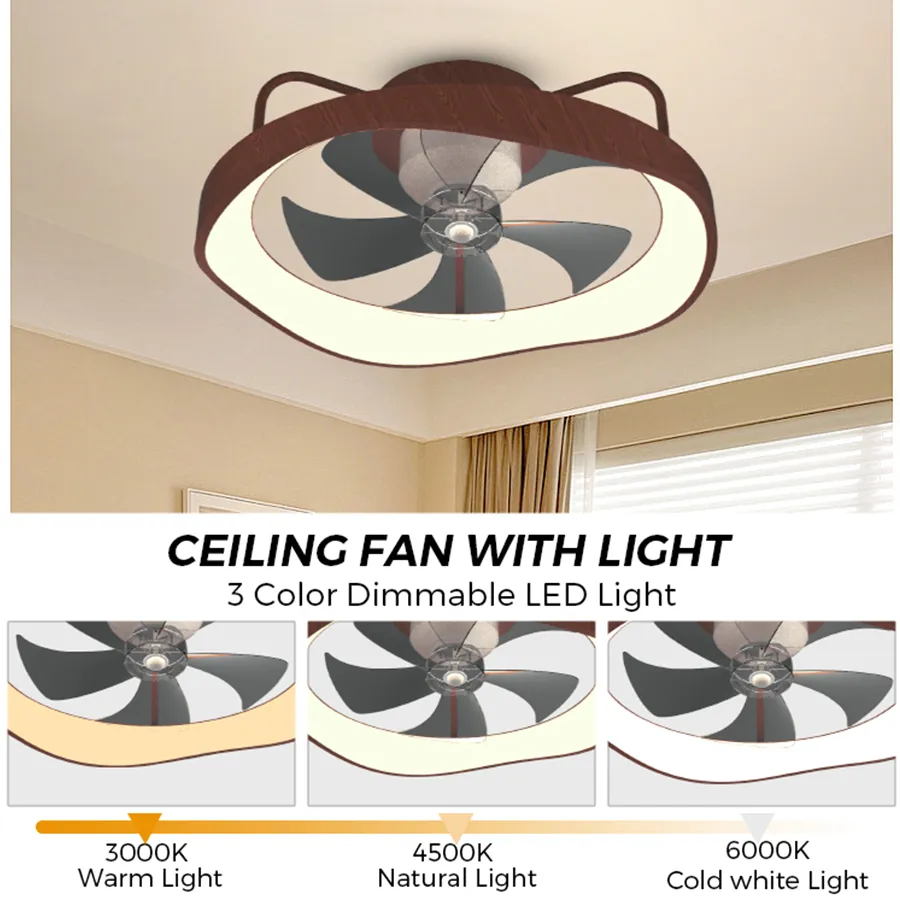 Enna Flush Mount Ceiling Fan