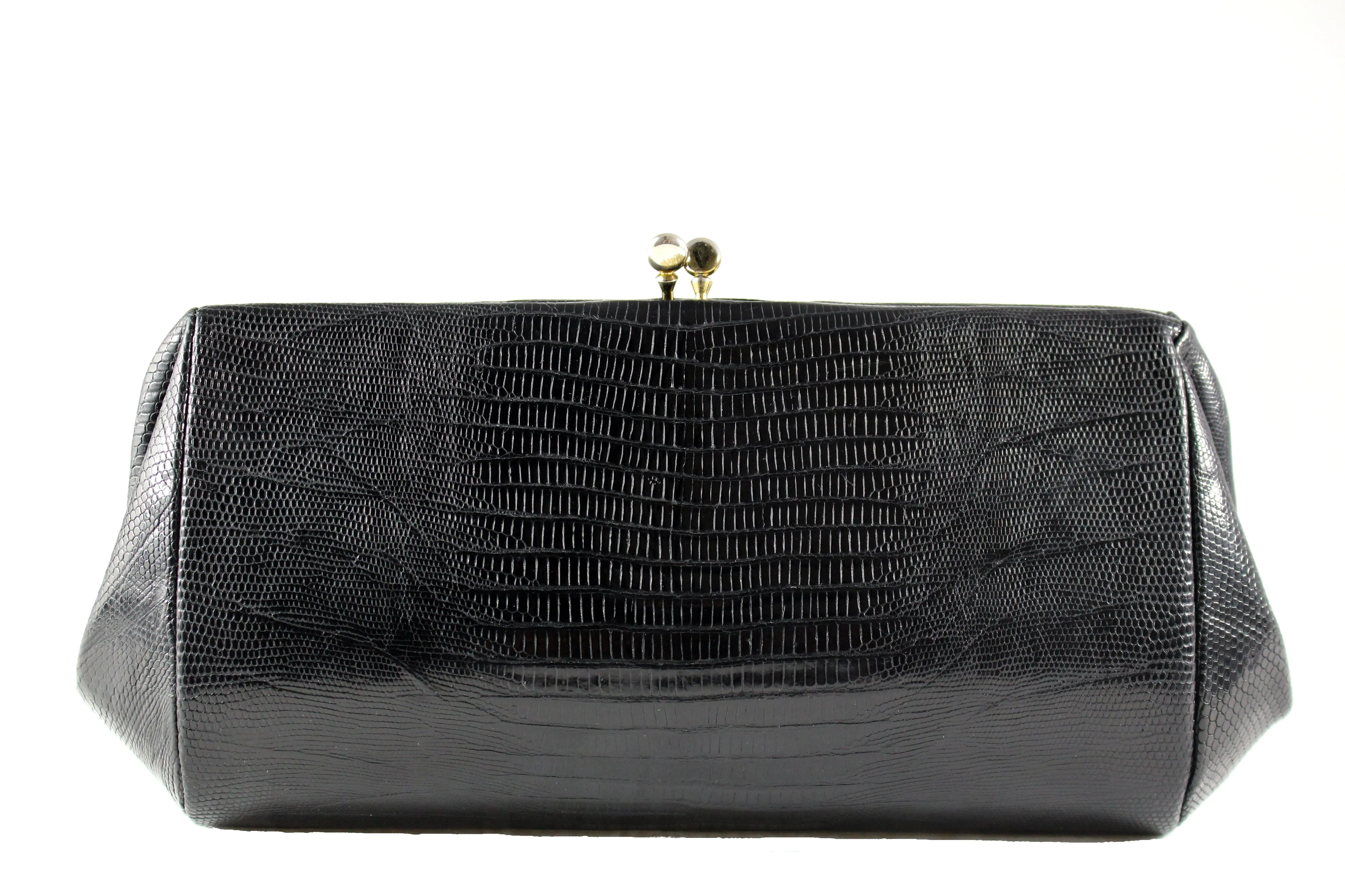 ESCORT black lizard skin clutch