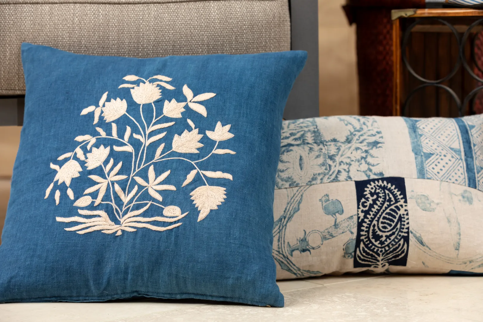 Esme Indigo Decorative Pillow Cover