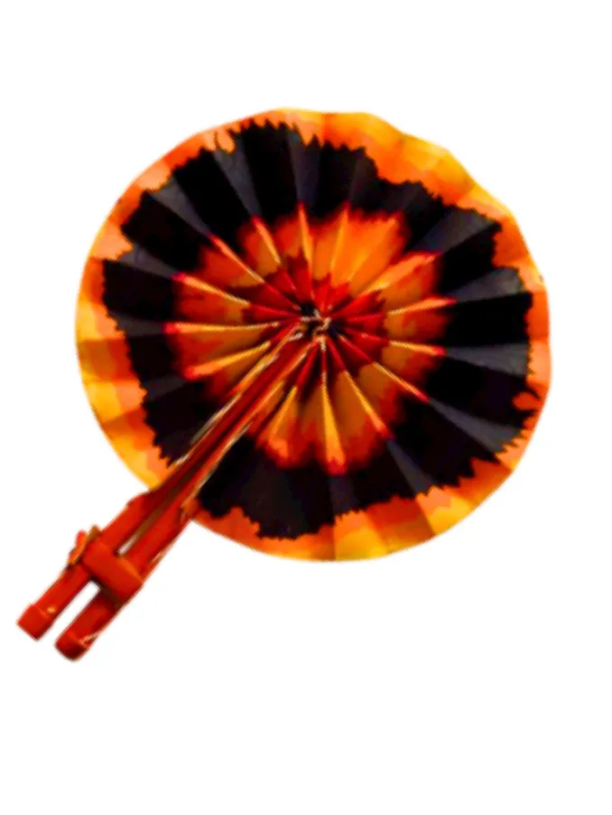 Fiery Ankara Print Fan