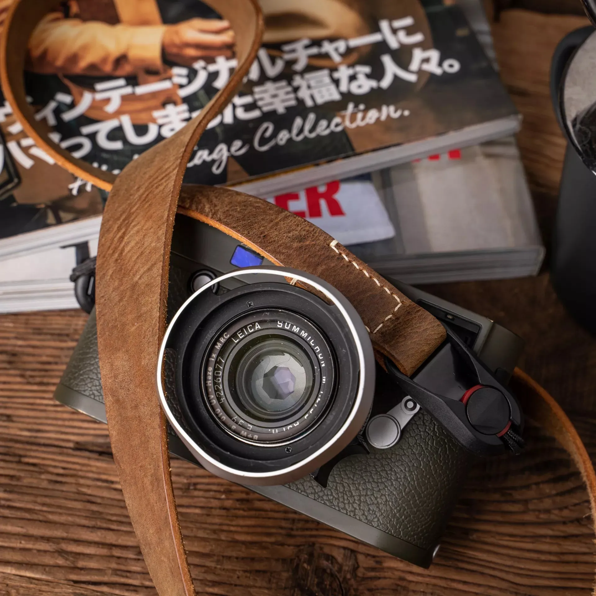 Full Leather Camera Neck Strap