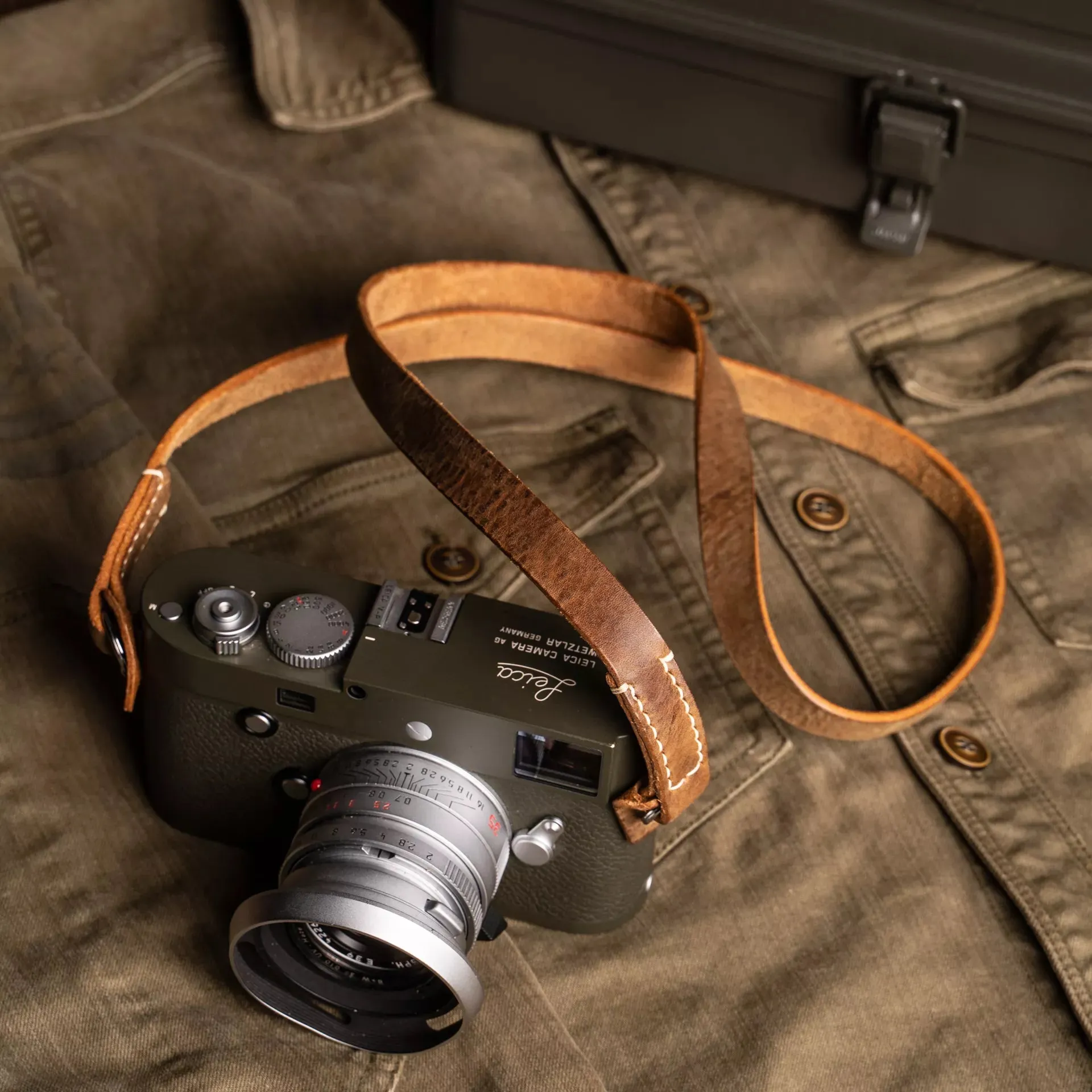 Full Leather Camera Neck Strap