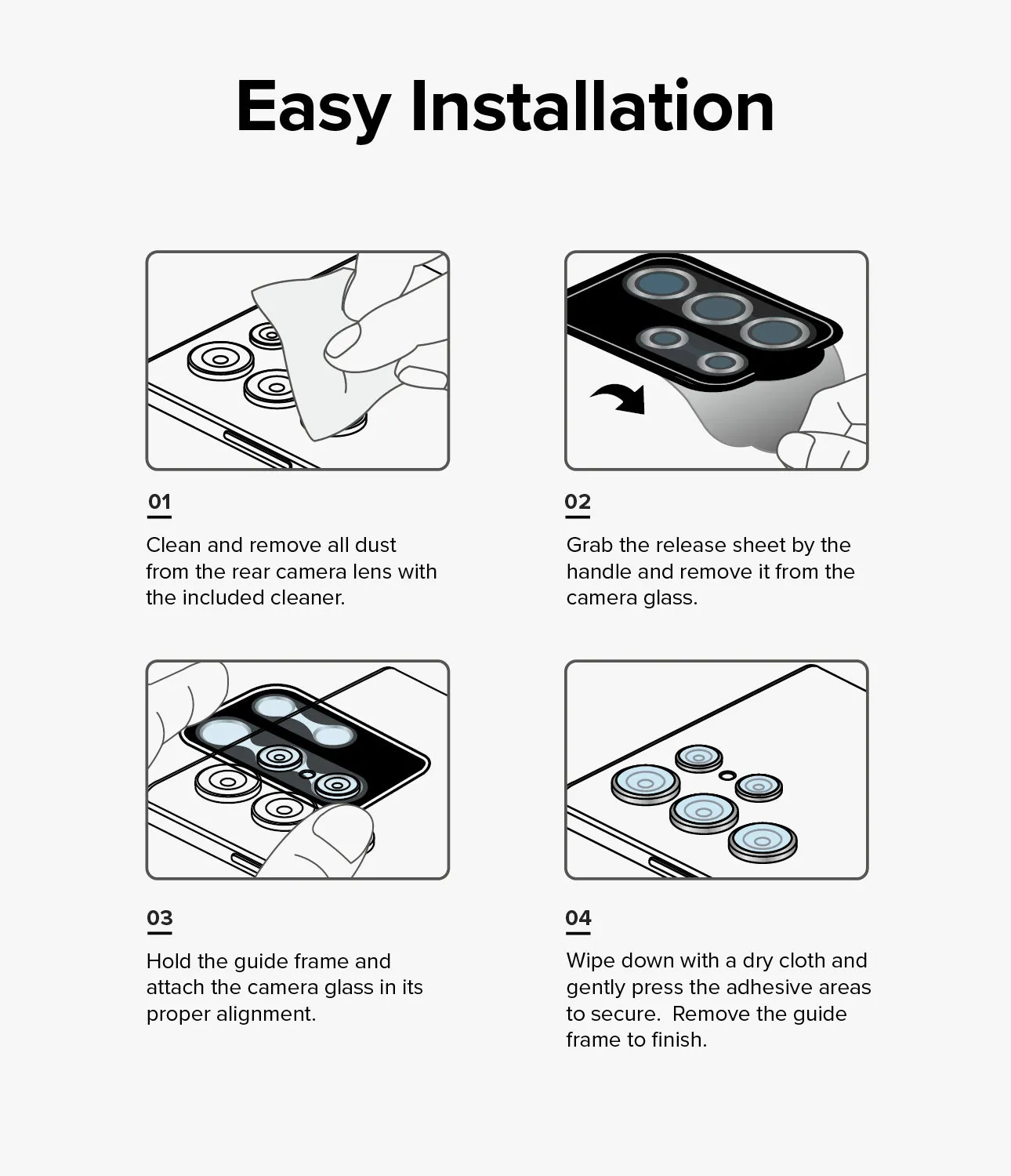 Galaxy S23 / S23 Plus Camera Lens Protector | Camera Lens Frame Glass