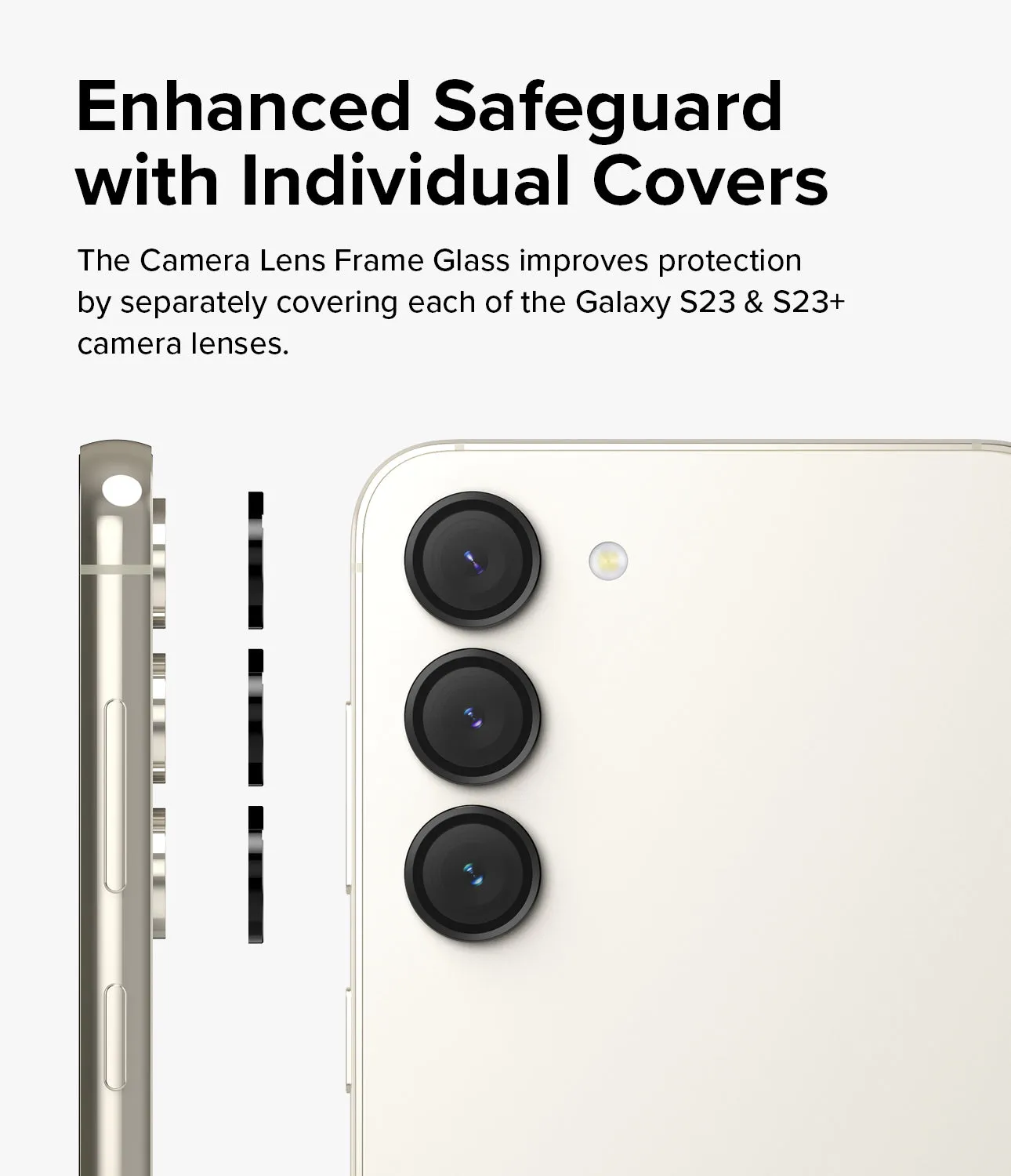 Galaxy S23 / S23 Plus Camera Lens Protector | Camera Lens Frame Glass