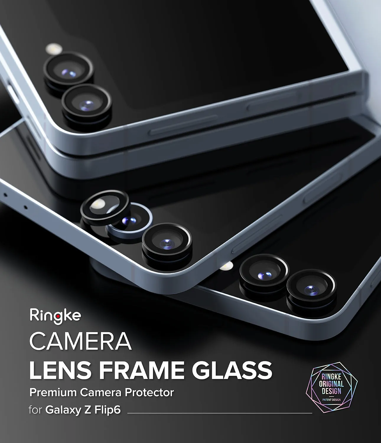 Galaxy Z Flip 6 Camera Lens Protector | Camera Lens Frame Glass (2 Pack)